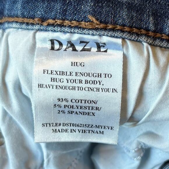 Daze Denim High Rise Straight Leg Jeans Stretch Womens Size 29 - Picture 7 of 7